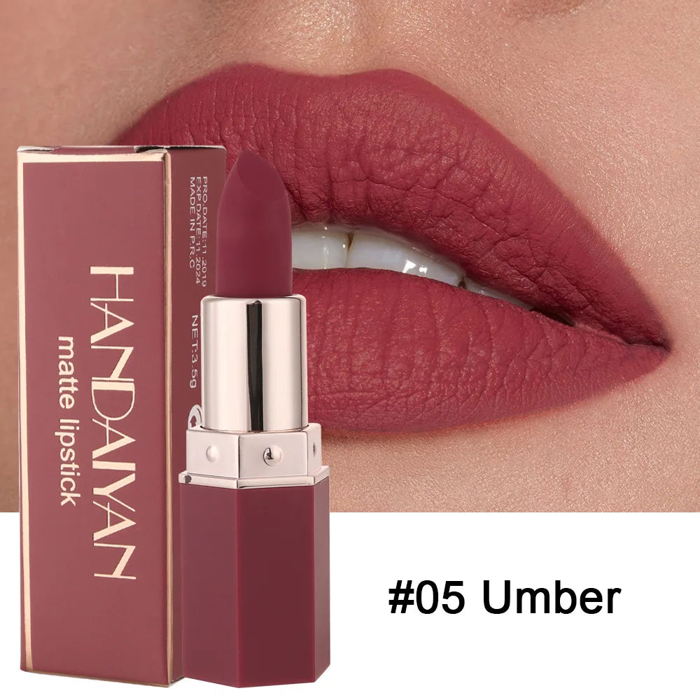 Nude Matte Lipstick Velvet Lipsticks Waterproof Long Lasting Non-stick Cup Lip Stick Not Fading Sexy Red Pink Makeup Cosmetics - Seprincess