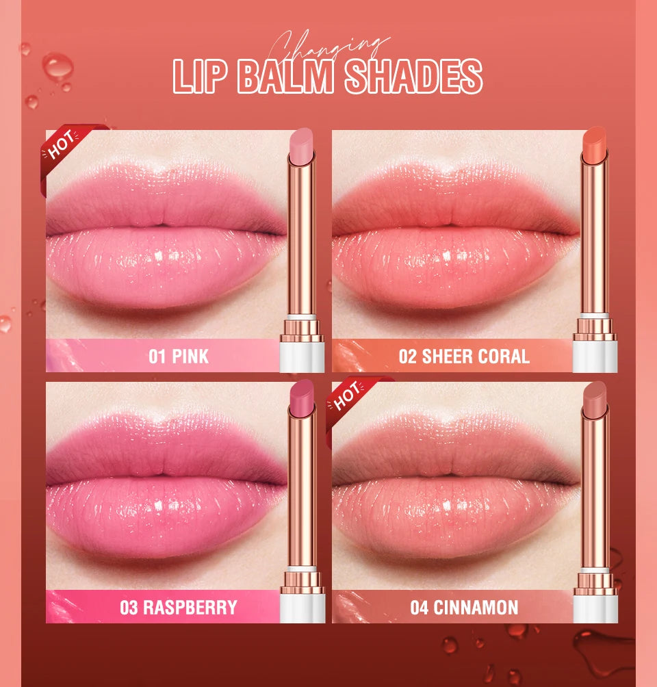 O.TWO.O Color Changing Lipstick Moisturizing Lip Balm Nourising Long Lasting Lip Gloss Natural Beeswax Lip Care Cosmetics - Seprincess