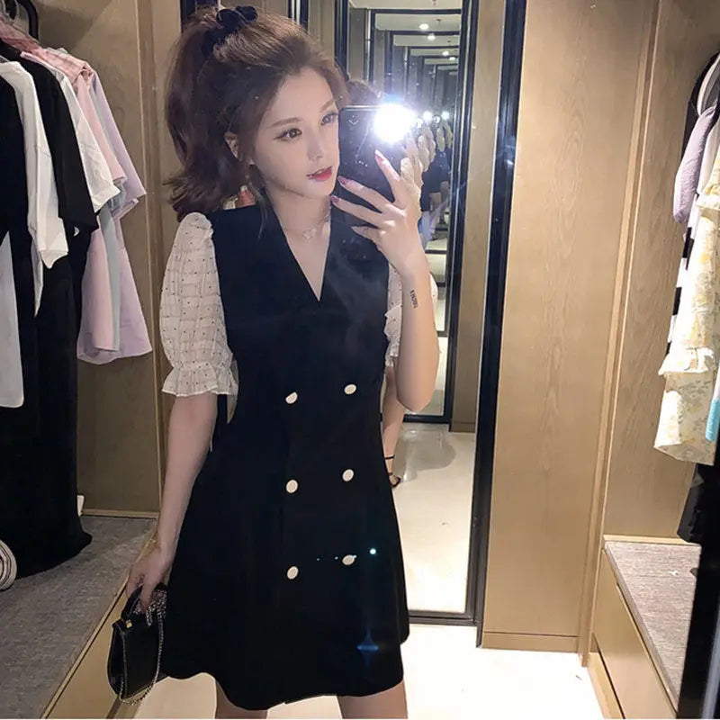 Clothes Mesh Dresses for Women 2024 Formal Occasion Blazer Holiday Woman Dress New Features of In Hot Fashion Sensual Sexy Loose - Seprincess