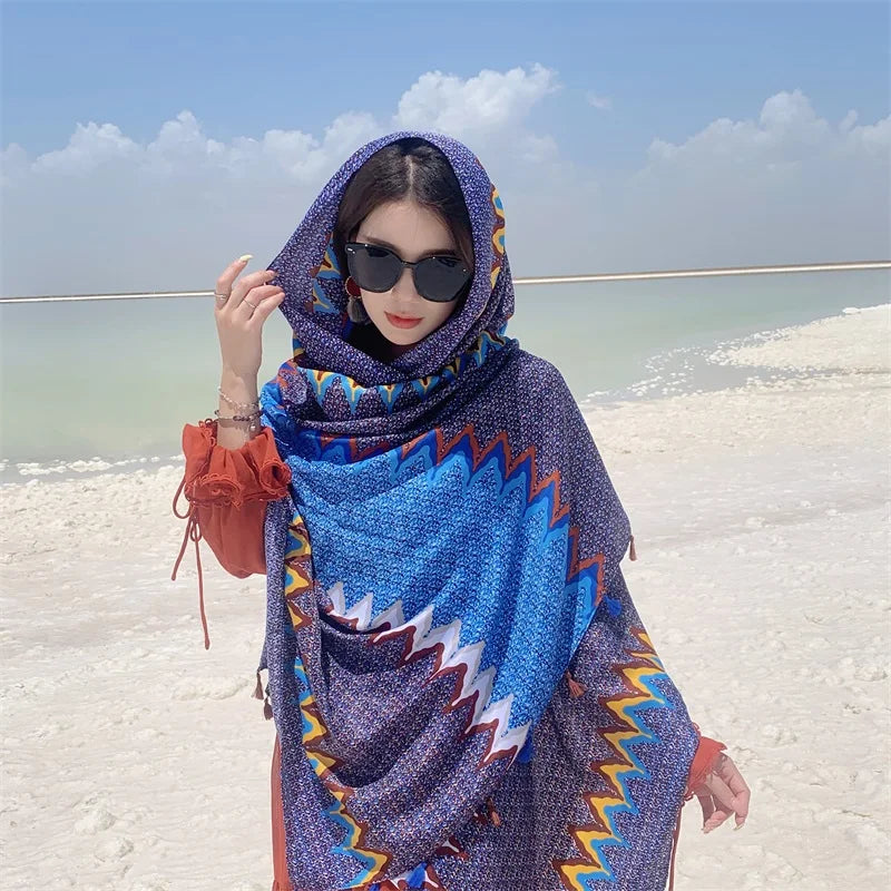 17 Styles 90x180cm Travel Beach Sunscreen Scarve Bikini Large Shawl Sarong Wrap Scarf Women Brazilian Swimsuit Bathing Cover-ups