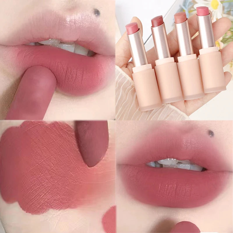 Matte Misty Lipstick 6 Colors Waterproof Non Sticky Cup Lip Stick Lasting Moisturizing Velvet Nude Lip Tint Makeup Cosmetics - Seprincess