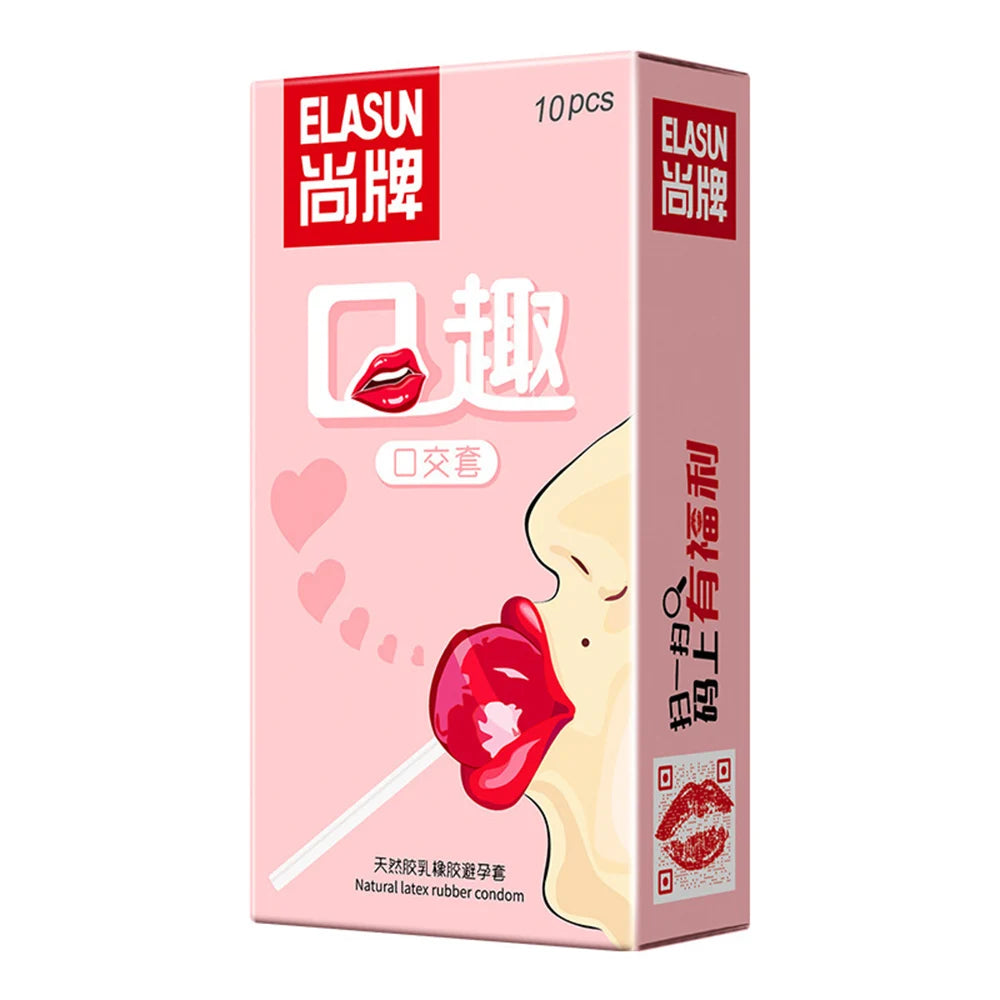 Cherry Flavor Oral Sex Condoms Adult Sex Toys For Men Ultra Thin Lubricated Condoms Mouth Sleeves Safety Sex Products Shop 성인용품 - Seprincess