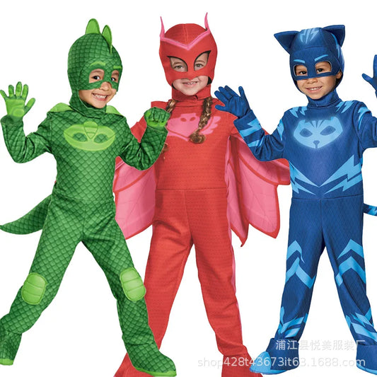 cosplay Blue Pajama Boys Girls Anime Hero Costume with Mask Cosplay Clothe Suit  Halloween costume Birthday Party  Gift - Seprincess