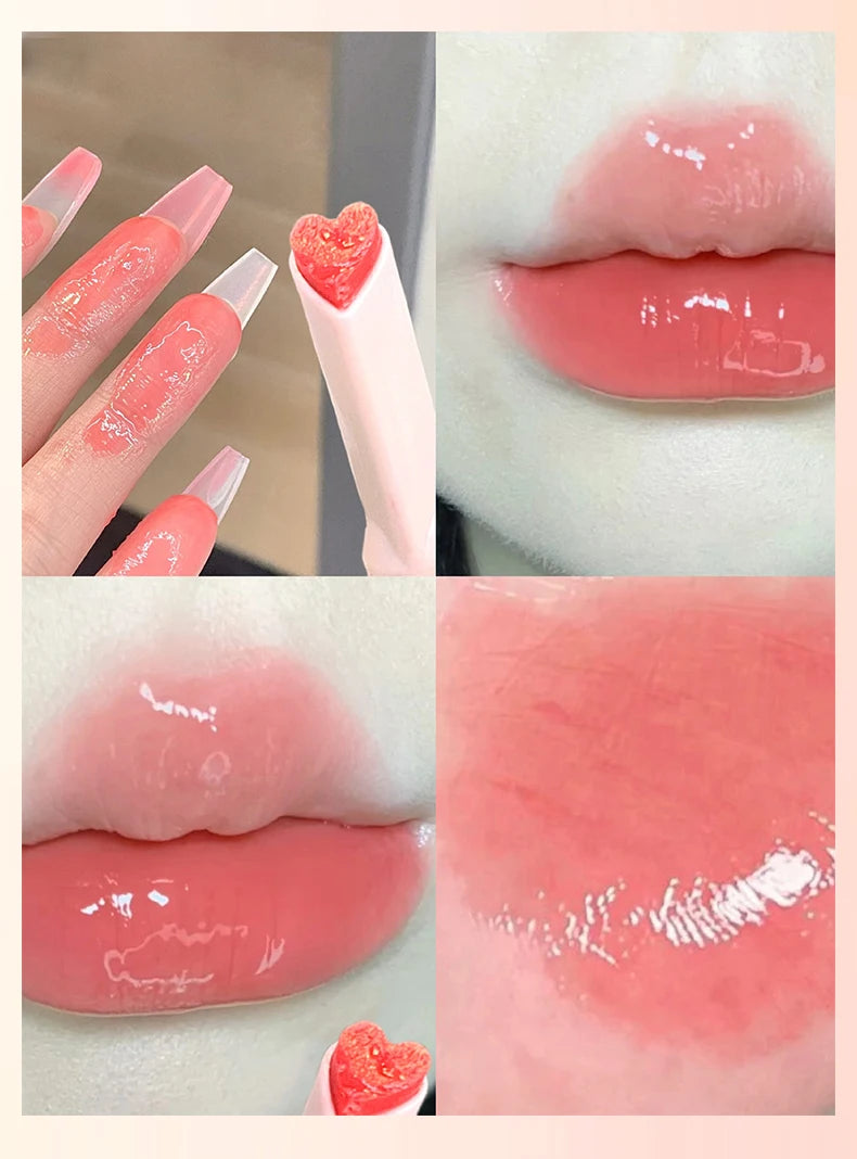 Gege bear flower words honey lipstick moisturizing mirror gloss jelly love lipstick lipstick pen - Seprincess