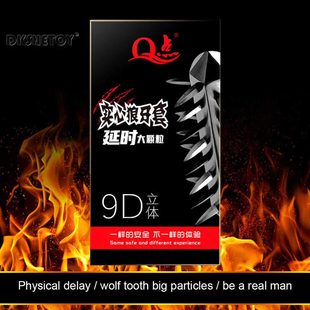 12pcs FAMA Male latex Condom for men delay ejaculation dotted ribbed condoms Penis Sleeve Enlargement cock Adult sextoy 18+ - Seprincess