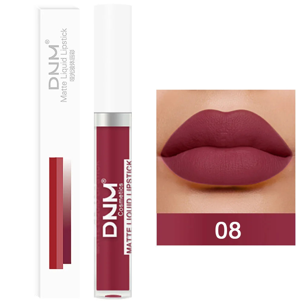 18 Colors Matte Velvet Lip Glaze Waterproof Long-Lasting Not Easy To Fade Lip Gloss Lipstick Waterproof Makeup Cosmetic Tool