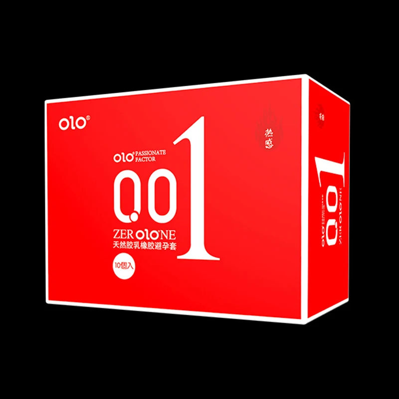 OLO Ultrathin Condoms 0.01 Zero Feeling 10PCS Penis Sleeve for Man Hyaluronic Acids Ejaculation Delay Condoms Adults Sex Toy 18+ - Seprincess