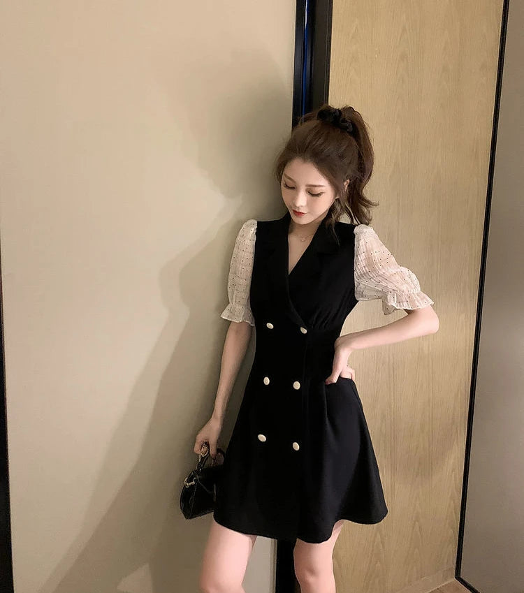 Clothes Mesh Dresses for Women 2024 Formal Occasion Blazer Holiday Woman Dress New Features of In Hot Fashion Sensual Sexy Loose - Seprincess