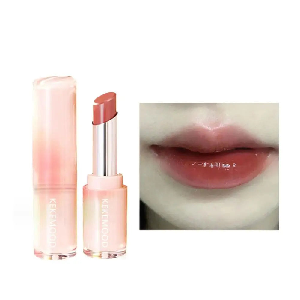 Jelly Lipstick For Kekemood Moisturizing Mirror Water Light Solid Lip Gloss Glass Tea Red Brown Lip Glaze Tint Makeup Cosme Q6S3 - Seprincess