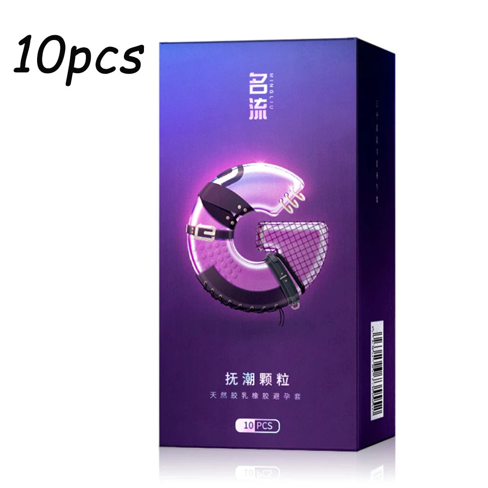 10PCS Condoms G Dotted Granular for Adult Men Original Lubricants Sexual Retardant High Sensitive Safer Sex Products Health Shop - Seprincess