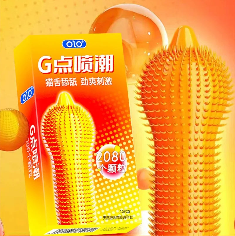 Large Spikes Condoms Dotted Granular Sex Tooys for Adult Original Lubricants Sexual Retardant High Sensitive Sex Shop 18+ - Seprincess