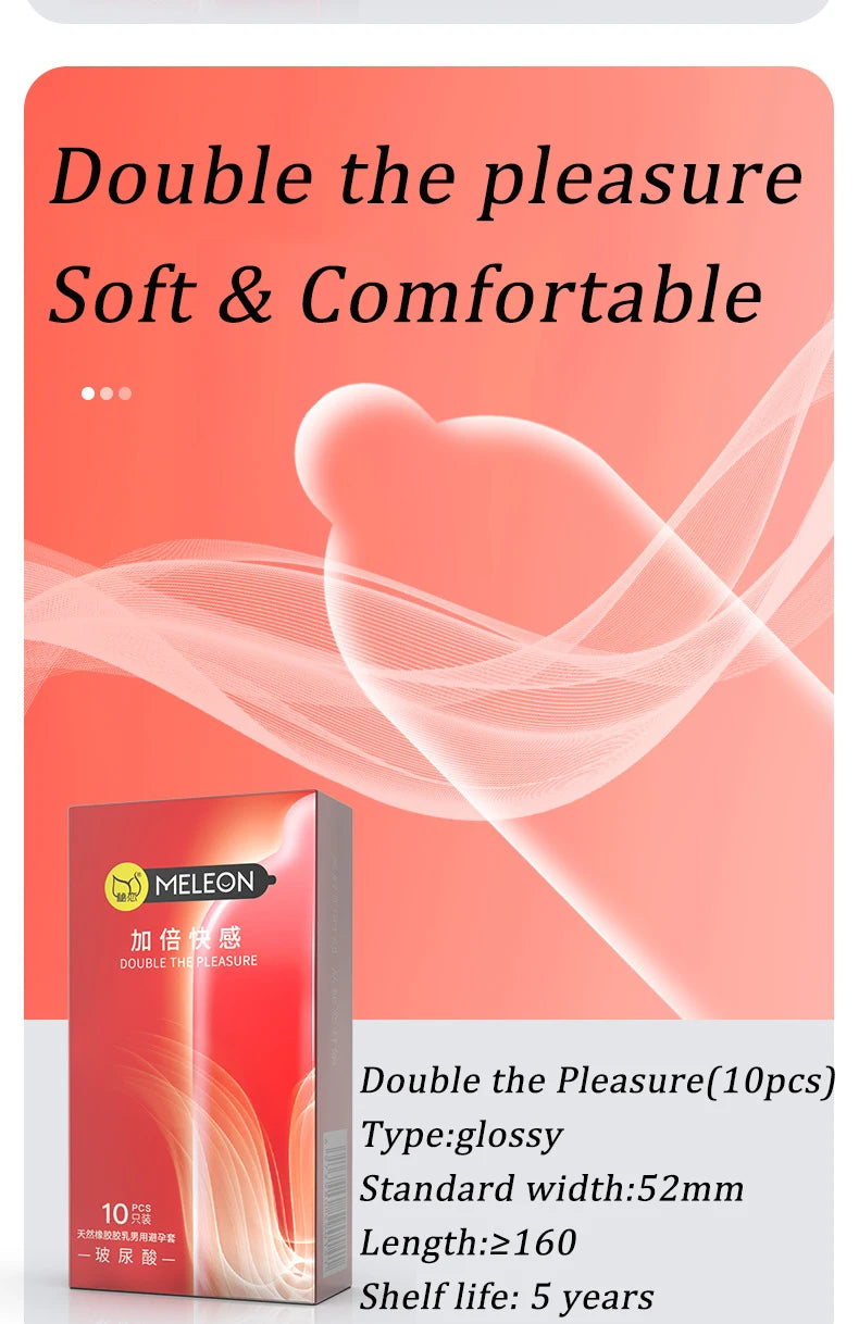 Hyaluronic Acid Condom 000 Ultra Thin Natural Latex 52mm No Storage Condoms for Adult Men Safer Sex Toy Products Penis Sleeve - Seprincess