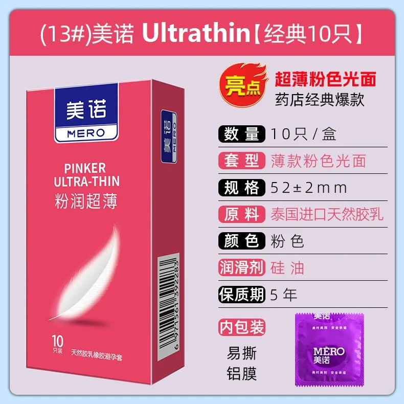 55MM Large Size Condoms 10PCS Sex Toys Ultrathin for Big Cock Penis Sleeves XL Sexshop Adult Lubricated Contraception Supplies - Seprincess