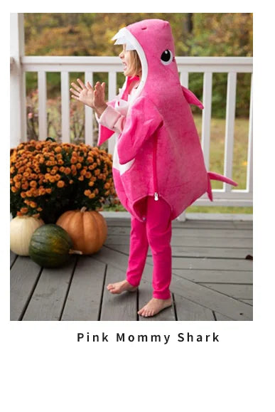 New Arrival Child Unisex Toddler Family Shark Cosplay Costume Halloween Carnival Party For Kids Costumes 3 Colors Avaiable - Seprincess