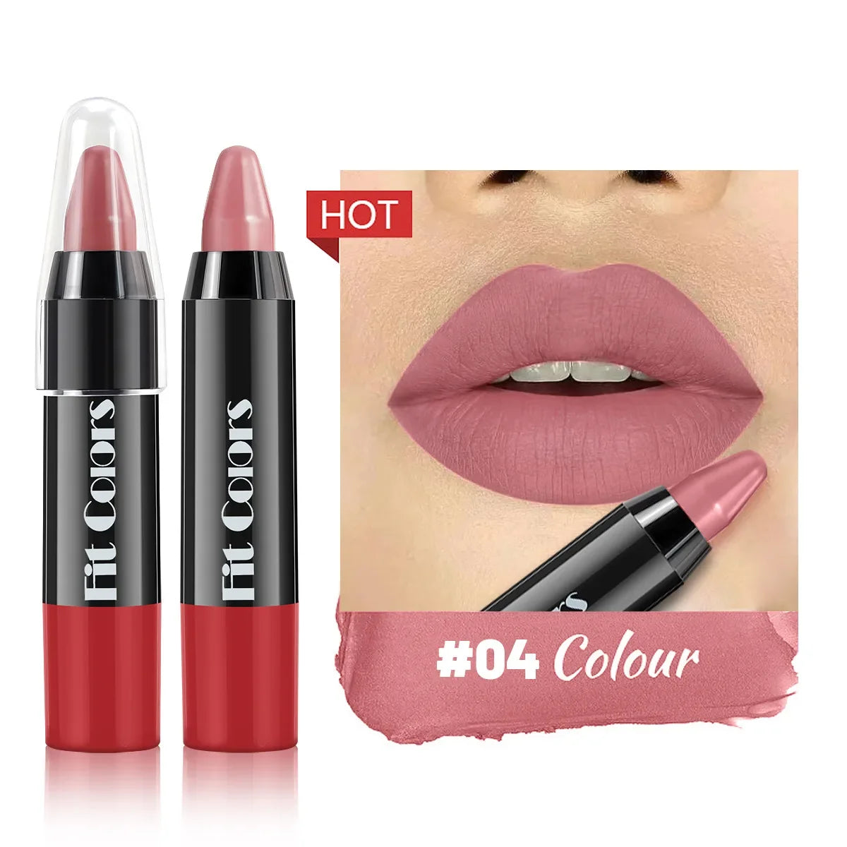 Nude Grey Pink Lip Liner Pen Moisturising Long Lasting Non-stick Cup Matte Contour Tint Lipsticks Pencil Korean Makeup Cosmetics