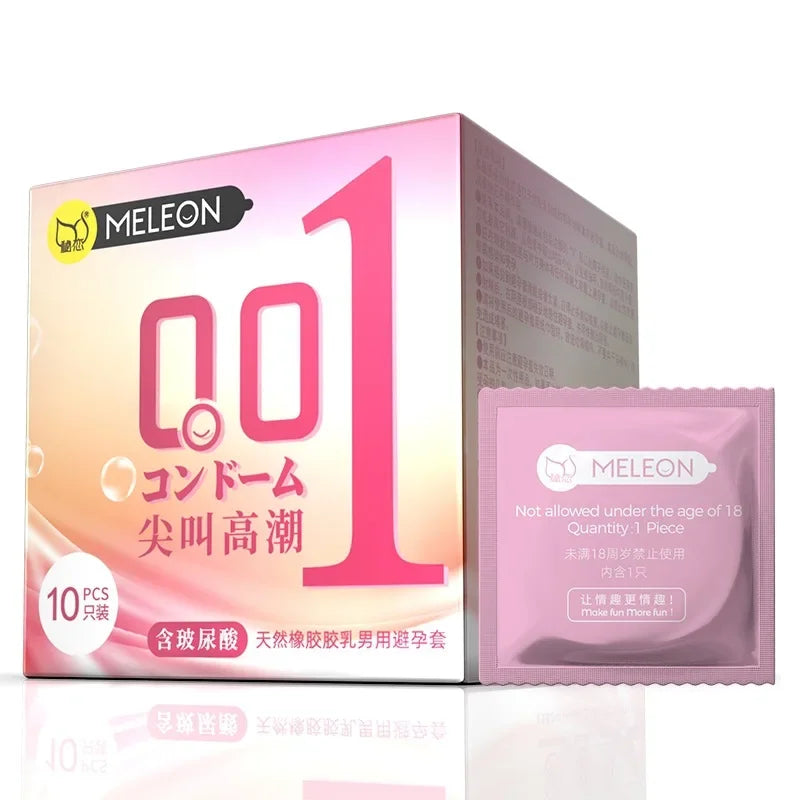 OLO 0.01 Ultra Thin Condoms For Men Long Sex Ejaculation Delay Ice Hot Feeling Latex Condom Penis Sleeve Sex Toys For Adults 18