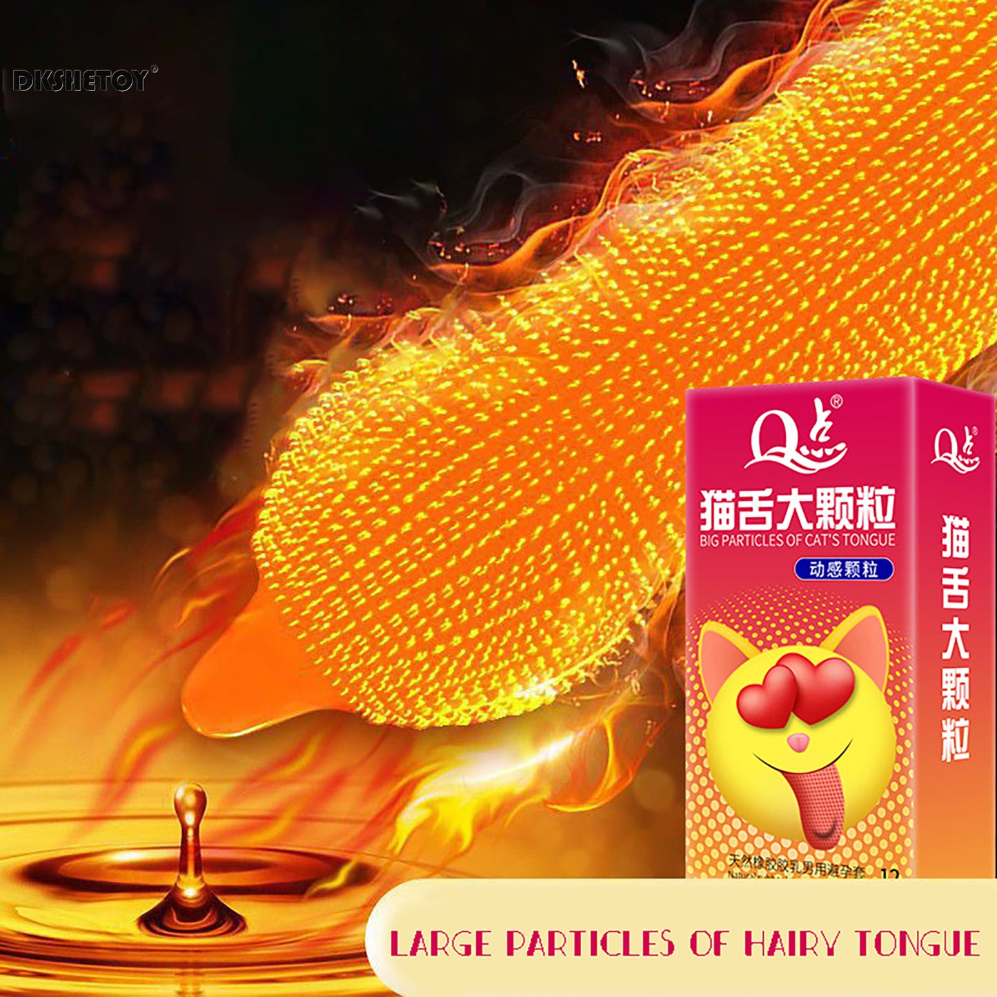 Big dots Condoms for men delay ejaculation Long Lasting Sensitivity spike Condom Cat tongue dense dotted penis sleeve for adults - Seprincess