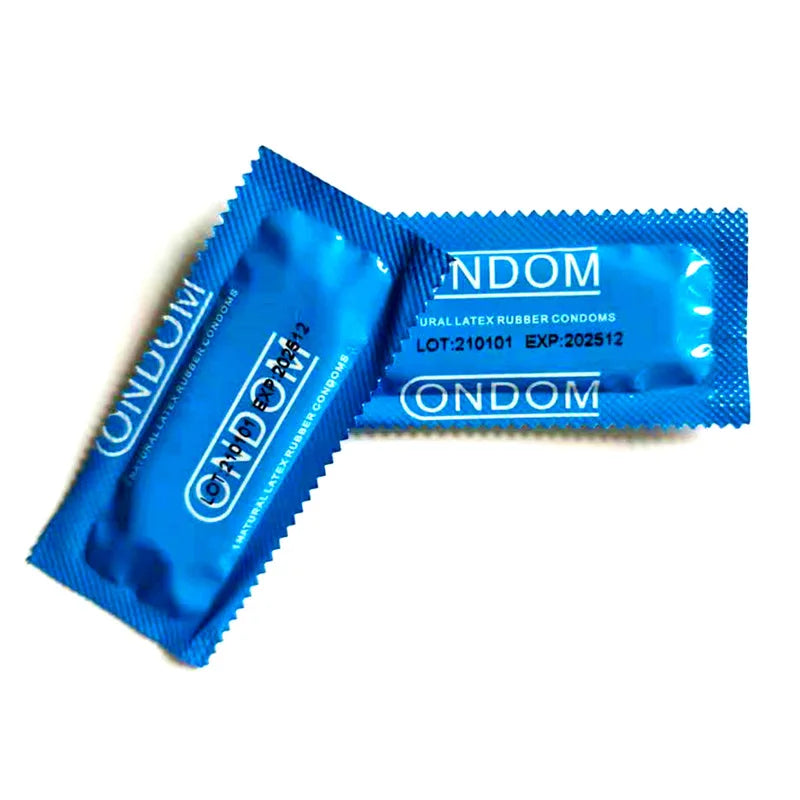 50pcs Hyaluronic Acid Condom Natural Latex Lubrication Ultra Thin Delay Sex Penis Sleeves Contraception Supplies Adults Sex Toy - Seprincess