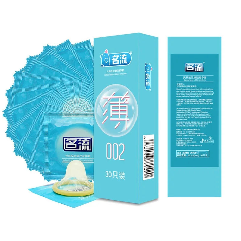 30PCS Ultra Thin Condoms Sex Toys Smooth Penis For Penis Lubricated Delay Ejaculation Condom Contraception Sex Goods Adult Shop - Seprincess