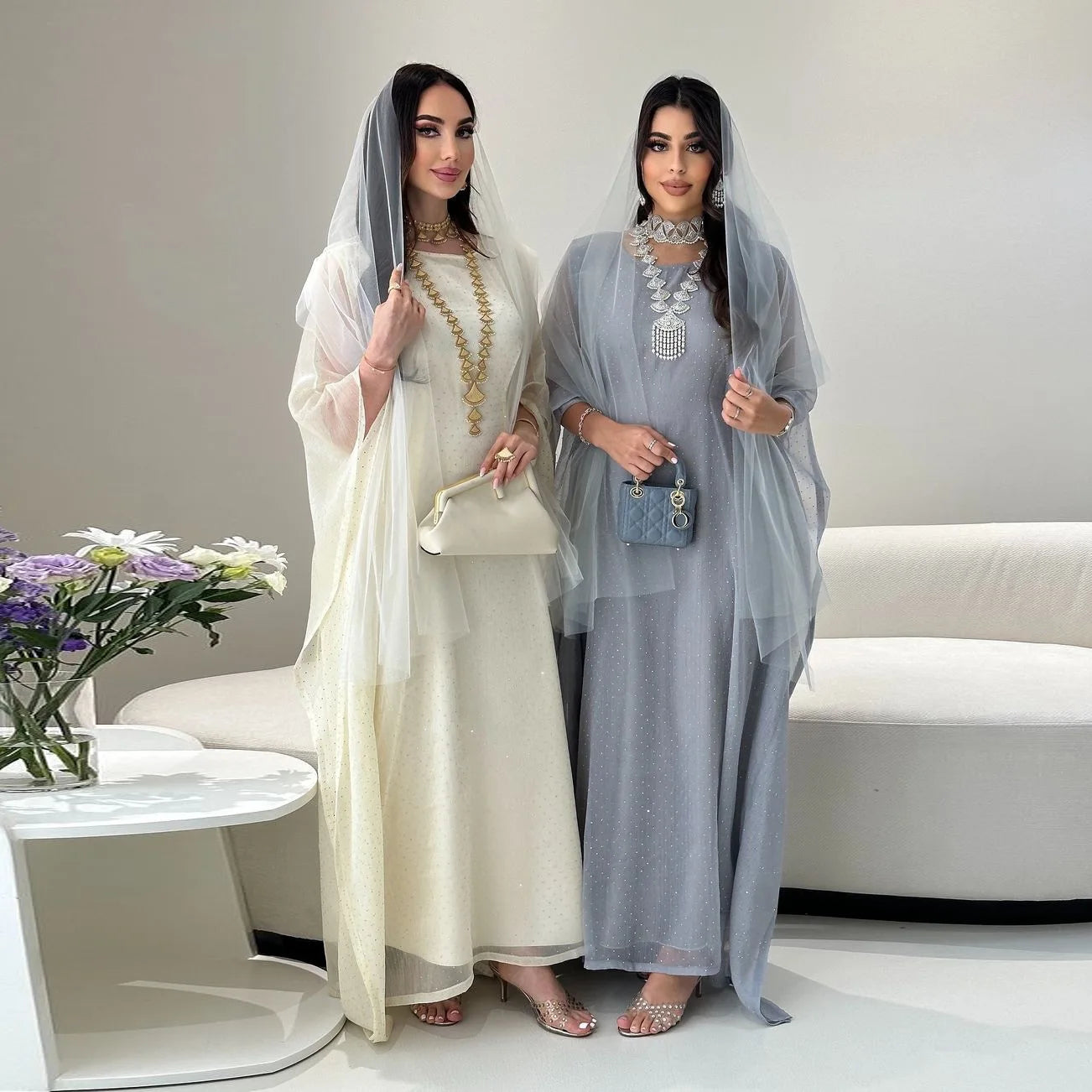 Eid Plain Abaya Butterfly Dress Muslim Saudi Gulf Abayas for Women Dubai Luxury Turkish Dresses Modest African Islamic Clothing - Seprincess