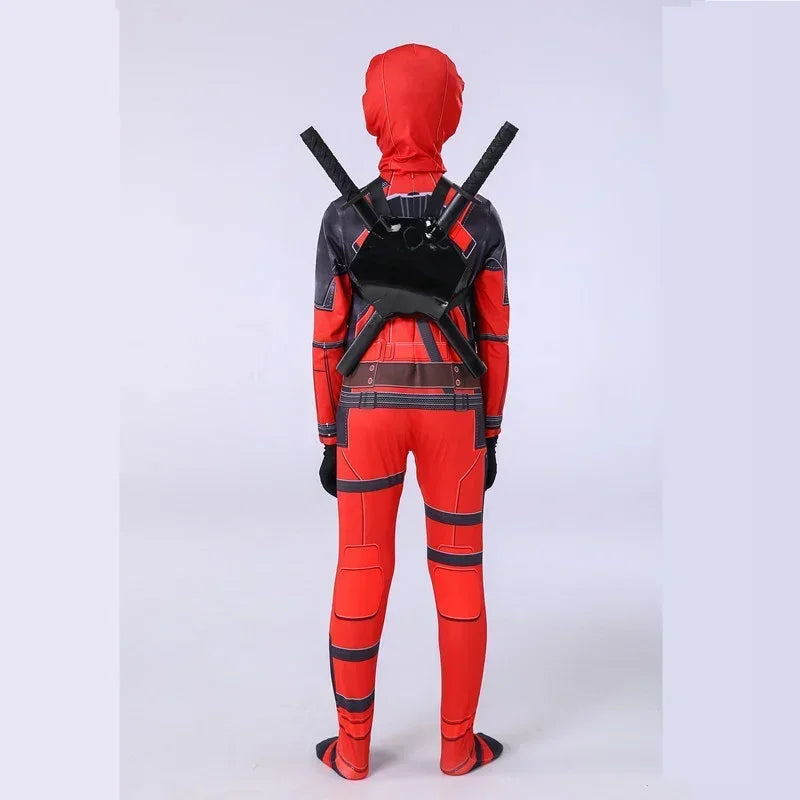 Deadpool Bodyguard Bodysuit Halloween Costume Children's Deadpool Cosplay Costume Adult Set - Seprincess