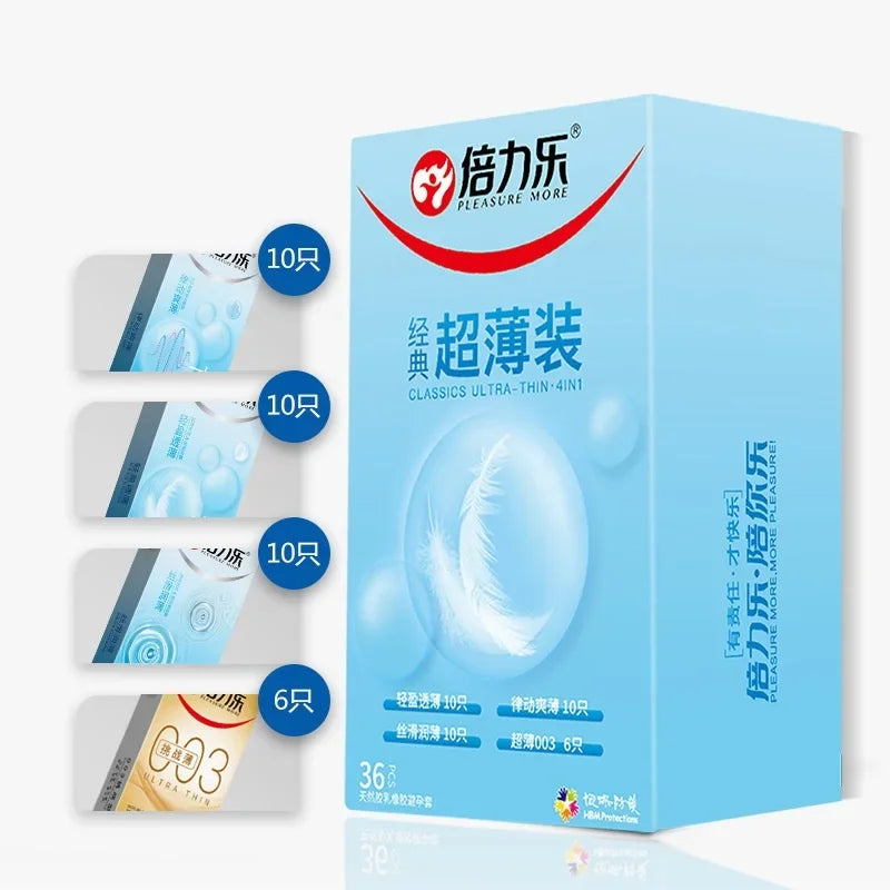 24/30pcs Super Ultra Thin Condoms Intimate Good Sex Products Condone Sex Product Natural Latex Penis Sleeve Long-lasting for Men - Seprincess