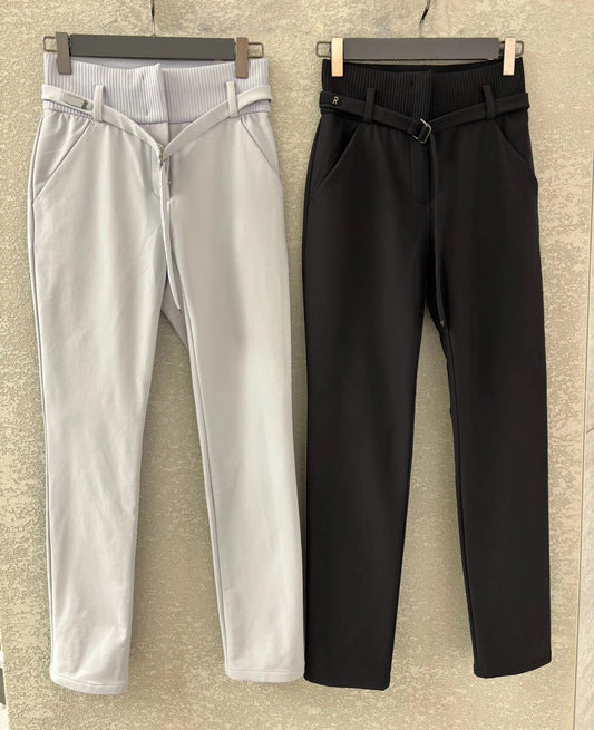 New autumn winter golf light fleece warm stretch long pants for women high quality fashion design warm straight casual bottom