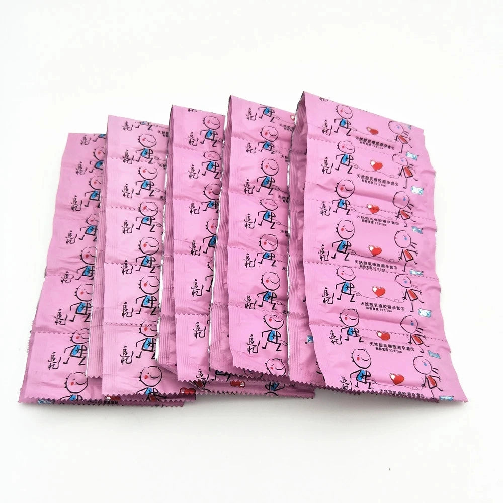 50 Pcs Multipack Condoms for men Natural Latex Slim Condom Safe Contraception Penis Sleeve Kondom for Adults 18+ Sex Products - Seprincess