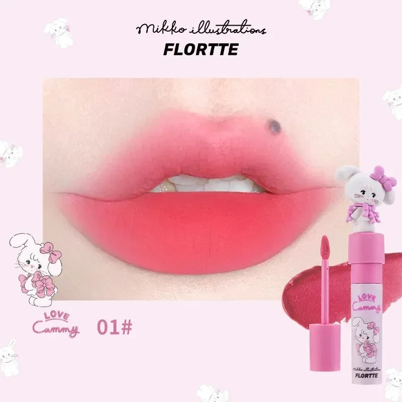 FLORTTE/MIKKO Co Branded Lipstick Milk Cake Lip Cream Soft Lip Mud Lip Glaze Tint Matte Velvet Lipsticks Beauty Korean Cosmetics - Seprincess