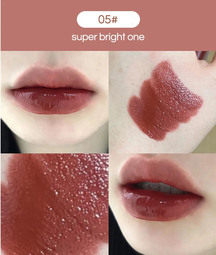 Silky Glossy Lipstick Gege Bear Pump Lips Moisture Water Bomb Comfortable Ultra Sheen Non-Stick Cup Lip Balm - Seprincess