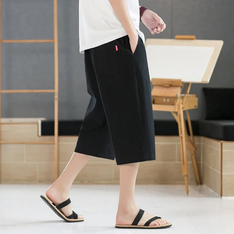 Men's Pants Summer Capris Loose Fitting Version Fashionable Comfortable  Shorts for Men