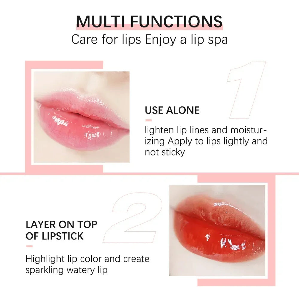 Crystal Jelly Moisturizing Lip Oil Sheglam Lip Tint Lip Gloss Makeup Sexy Lip Stain Serum Treatment Lip Coat Lipstick Cosmetics - Seprincess