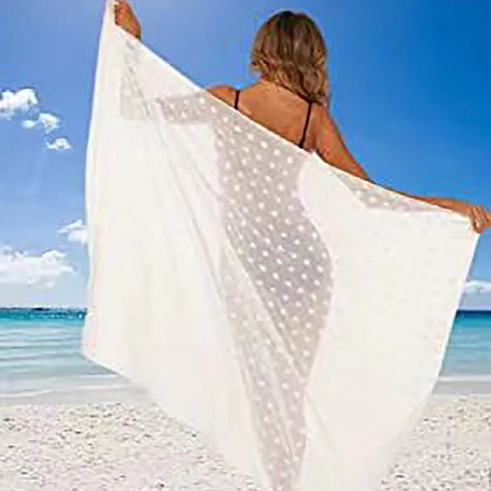 Fashion Multicolor Bikini Cover-ups Sexy Chiffon Swimsuit Coverup One Piece Long Sarong Wrap Dress Female - Seprincess