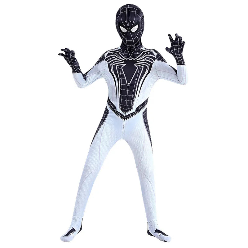 Negative Zone Spiderman Costume Child Superhero Spiderman Cosplay Jumpsuit Adult Kids Zentai Halloween Spider-Man Cosplay Suit - Seprincess