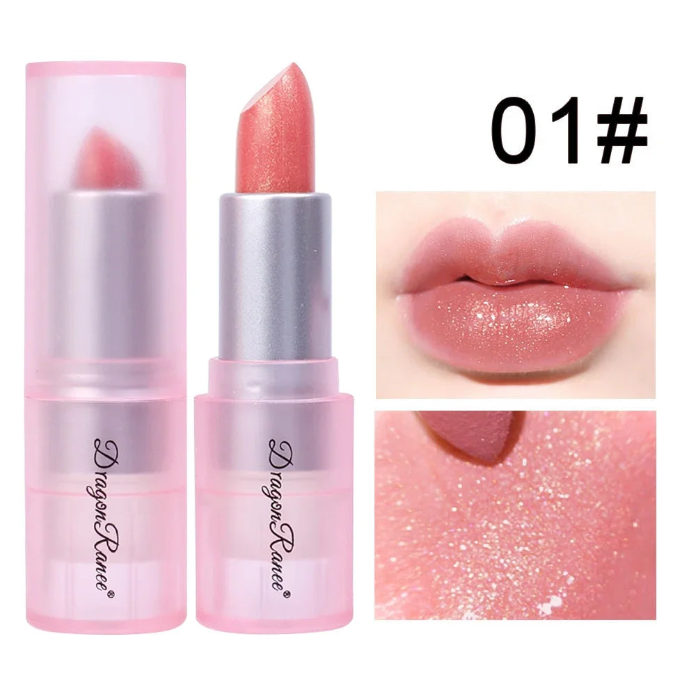 6 Colors Diamond Pearlescent Lipstick Waterproof Long Lasting Non-stick Cup Matte Velvet Shiny Lipsticks Korean Makeup Cosmetics - Seprincess