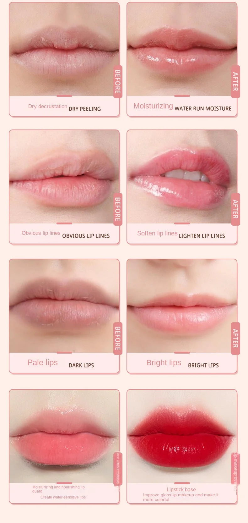 NOVO Cute Lip Balm Hydrating Moisturizing Lipstick Long-lasting Natural Plant Anti-Cracking Lip Care Petroleum Jelly Lip Gloss - Seprincess