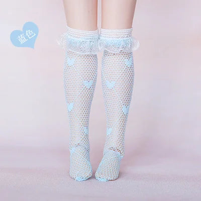 Blyth Dolls Lace Socks Knee Highs Socks Stocking for 1/6 Doll Clothes accessories(fit Azone, Pullip,Barbies, Blyth, 1/6 Doll)