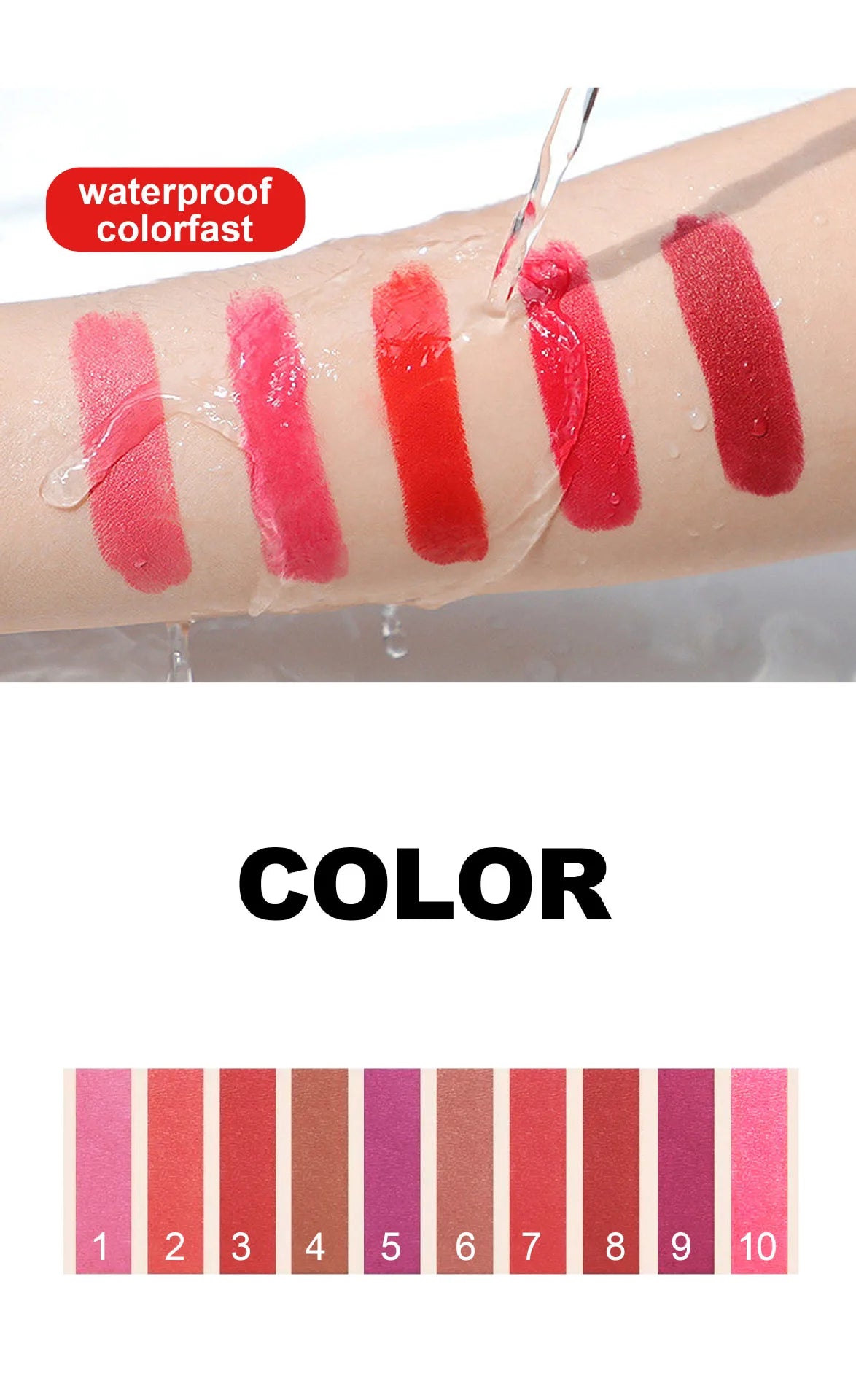 Handaiyan Matte Waterproof Velvet Pink Nude Lipstick Sexy Red Brown Pigments Long Lasting Lip Stick Makeup woman - Seprincess