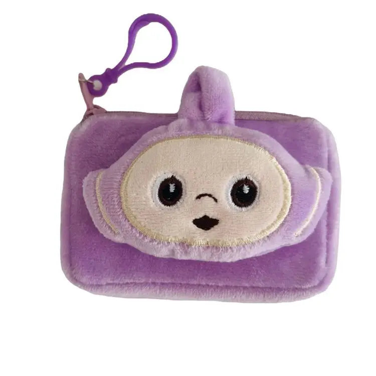 Anime Teletubbies Coin Purse Cartoon Cartoon Cute Children's Portable Mini Storage Bags Kawaii Creative Headphone Bag Kids Gifts - Seprincess