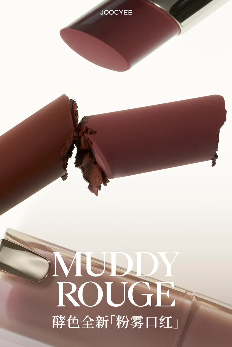 JOOCYEE GLAZED ROUGE Toffee powder mist lipstick whitening water light film-forming lipstick - Seprincess