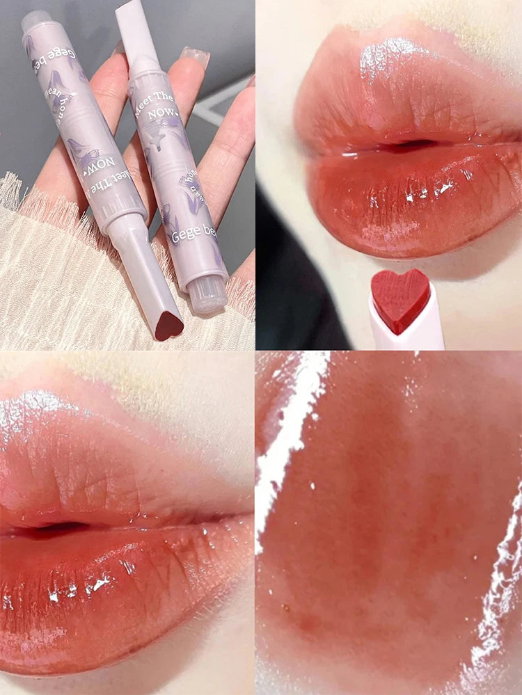 Gege bear flower words honey lipstick moisturizing mirror gloss jelly love lipstick lipstick pen - Seprincess