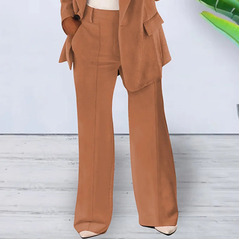 Autumn Fashion New Women's 2PCS Pants Sets Business Office Ladies Formal Blazer And Pants Sets Tracksuit Sets Female Outfits - Seprincess