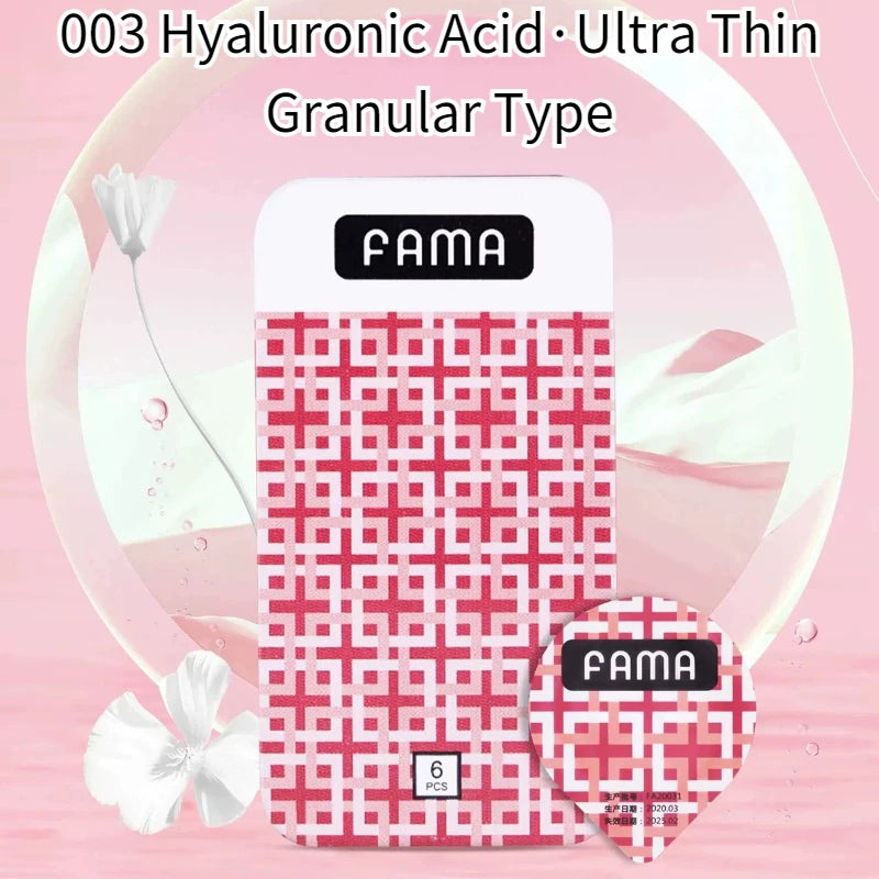 FAMA Hyaluronic Acid Super Small Condoms 45/49mm Slim Fit Ultra Thin Condoms for Men Anti Falling Off Penis Sleeve Sex Toys Shop - Seprincess