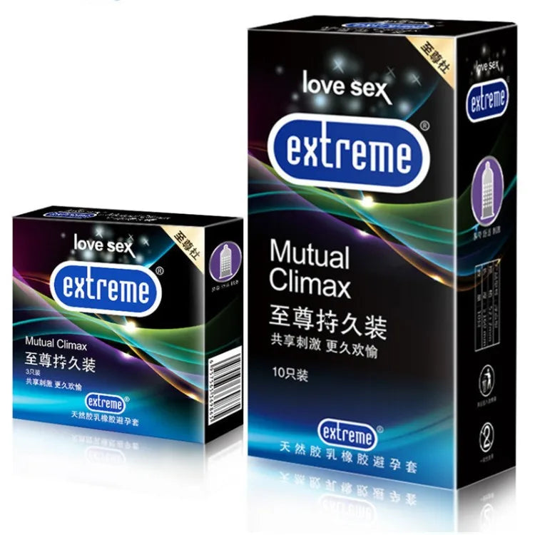 Men Condoms Natural Latex Penis Sleeve Sex Products Vaginal Stimulation Ultra Thin Condoms Safer Contraception