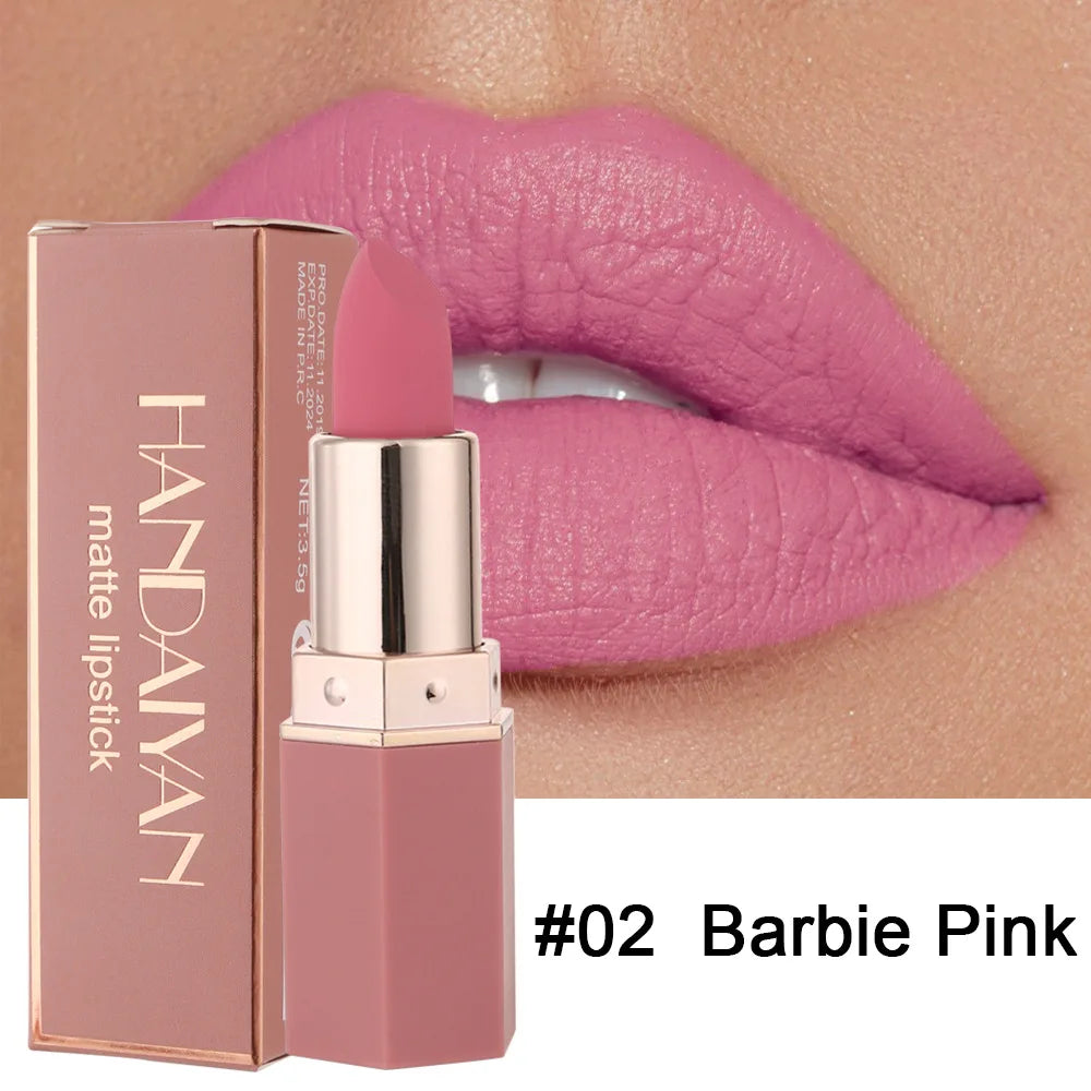 HANDAIYAN 6 Colors Matte Lipstick Beauty Lip Gloss LippenstiftTinted Balm 24 Hours Waterproof Free Shipping Makeup - Seprincess