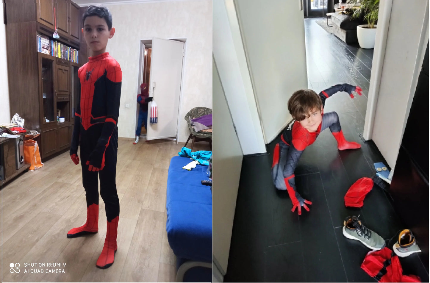 New Miles Morales Far From Home Cosplay Costume Zentai Spiderman Costume Superhero Bodysuit Spandex Suit for Kids Custom Made