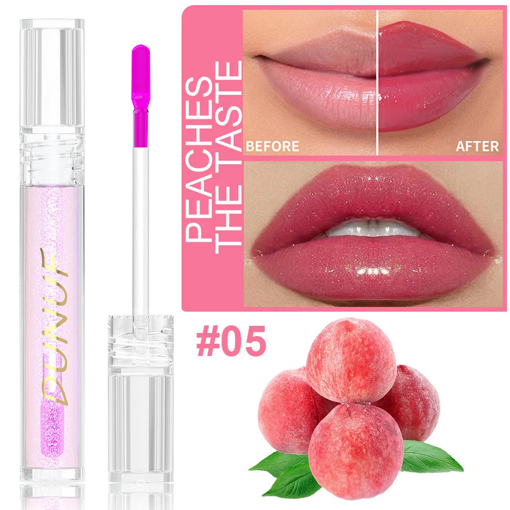 DUNUF Fruit Color-changing Long Lasting Nouritious Lipsticks Lip Gloss Make up Spring Moisturizing Lip Oil Makeup Free Shiping - Seprincess