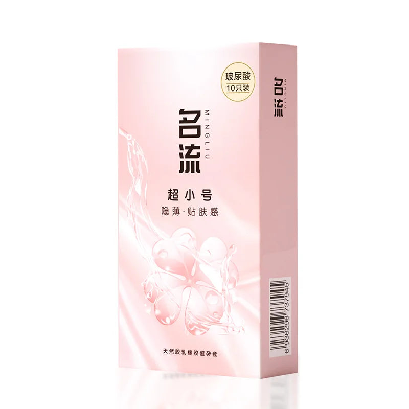 Ultra Thin Condom for Men 45mm Natural Latex Penis Sleeves 10pcs Hyaluronic Acid Lubricant Condoms Sex Toys Safe Contraception - Seprincess