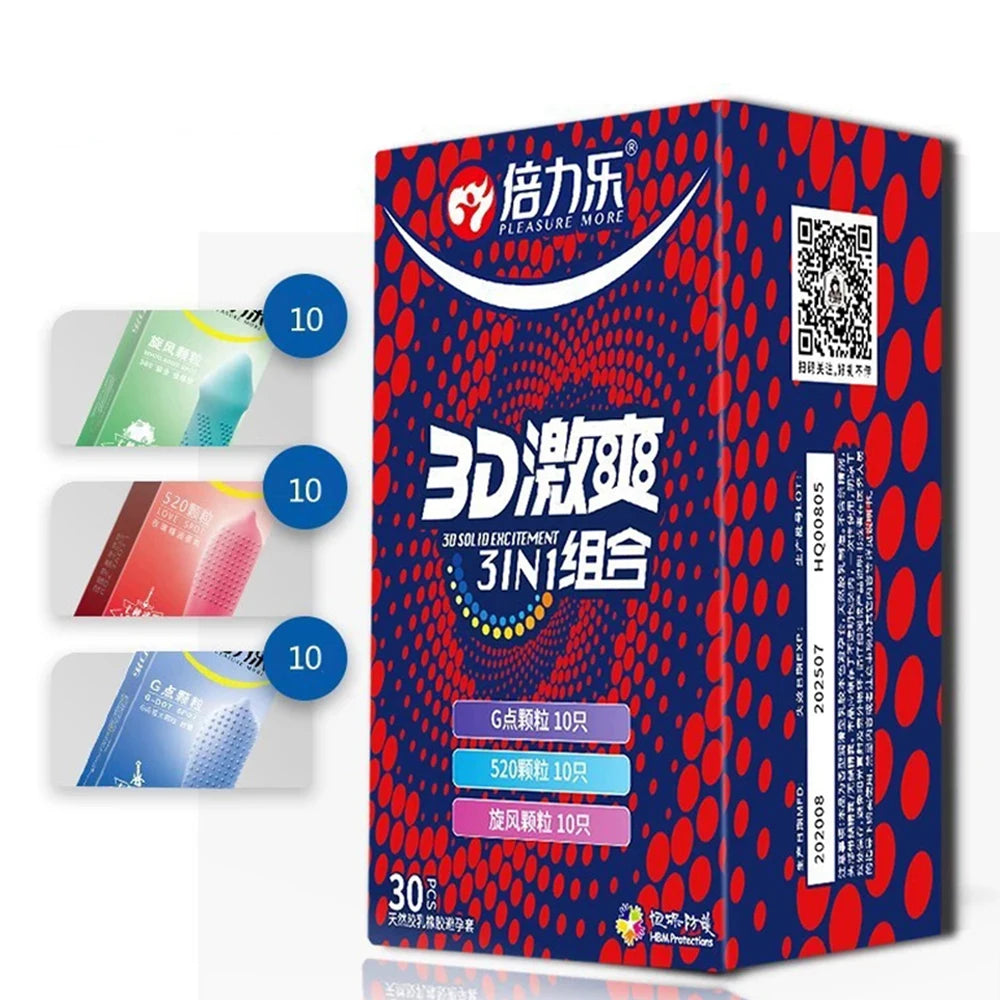 MingLiu Condoms 5 Types Sexy Latex Dots Pleasure Natural Rubber Penis Condoms For Men Sex Erotic Contraception - Seprincess