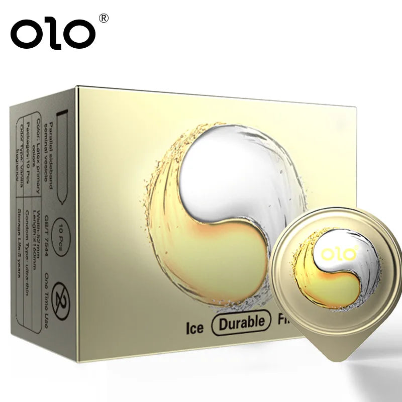 OLO Ultra Thin Condom 0.01 Feeling Penis Sleeve Hyaluronic Acids Rubber Latex Ejaculation Delay Condoms Intimate Sex Toy Product